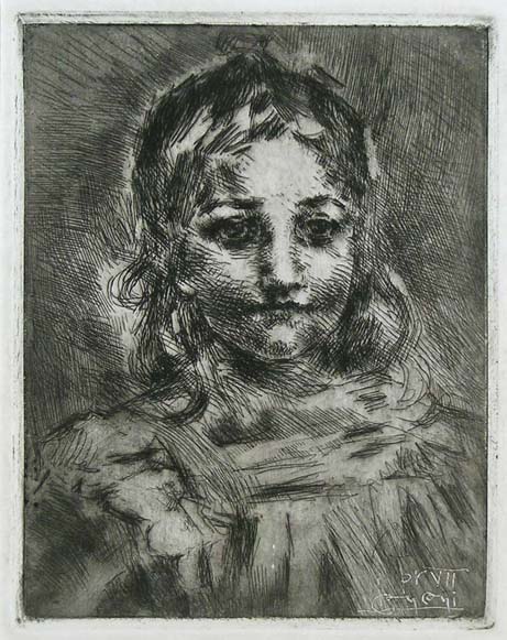 Luigi Conconi, portrait of the artist's daughter